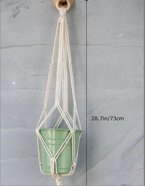 Plant-hanging macrame shelf Bowlift