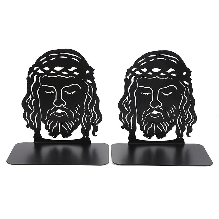 Artistic Skull-Themed Bookends