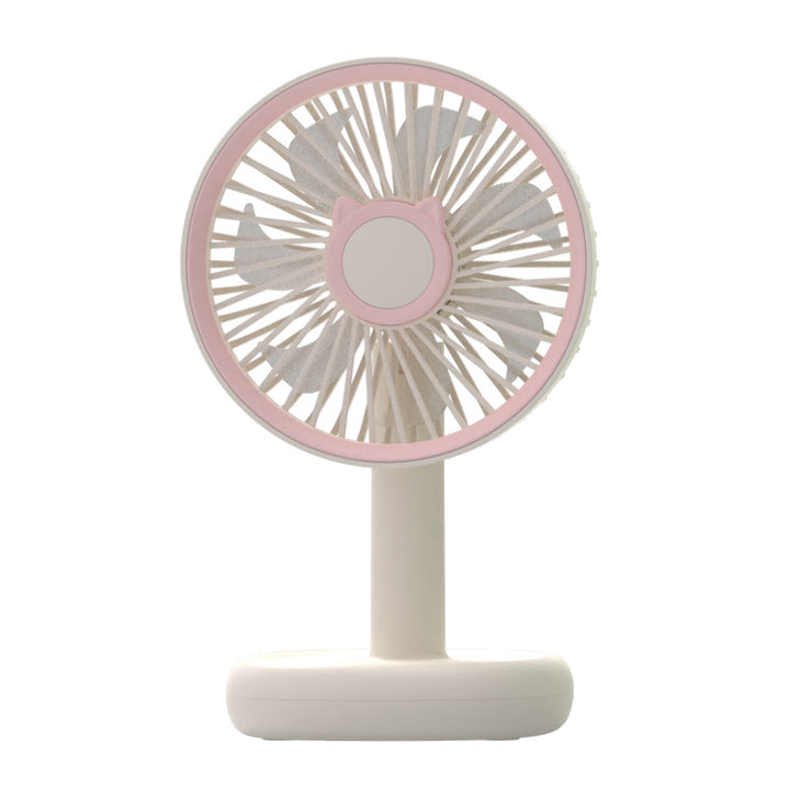 Women's Portable Mini Fan with Cute Cat Design Bowlift