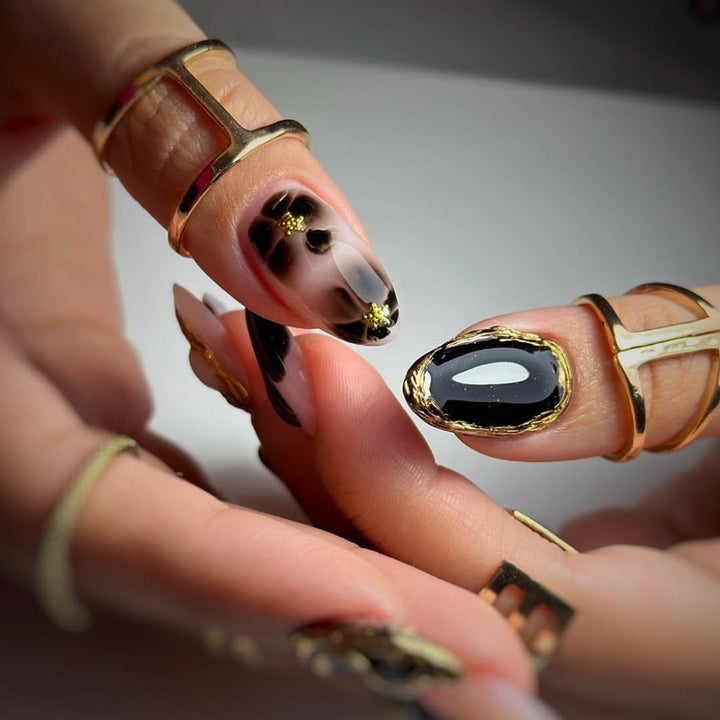 Abstract Art Nail Enhancements Bowlift