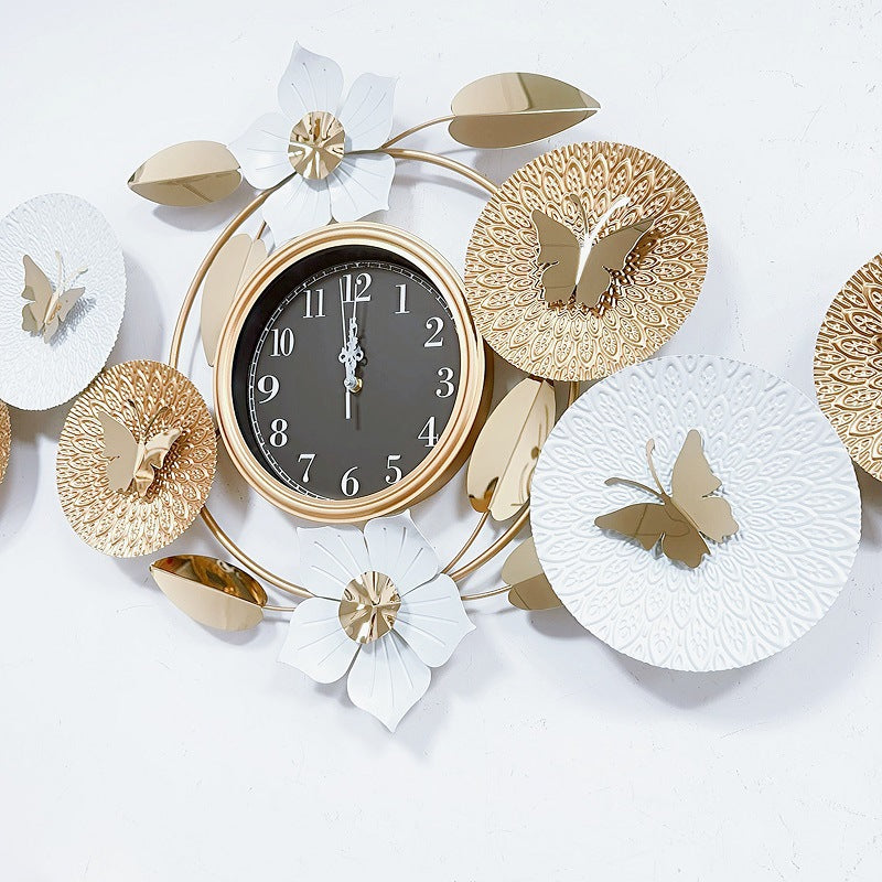 Decorative Butterfly Wall Clock Bowlift