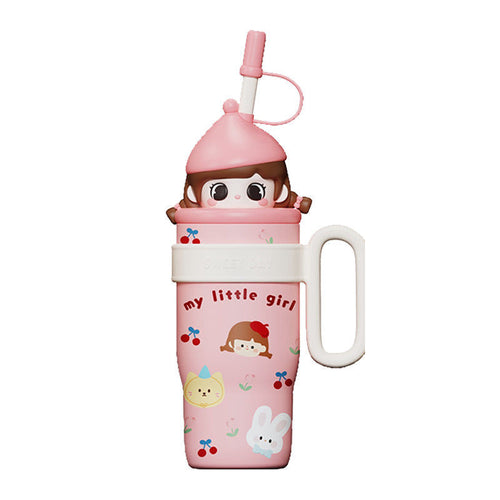 Ladies Playful Water Bottle with Animal Design Bowlift