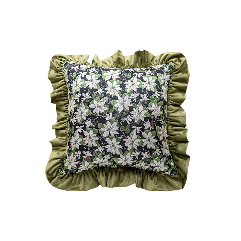 Plush Ruched Decorative Pillow