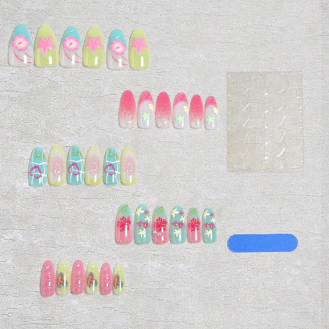 Artistic 3D Nail Tips with Maritime Motif Bowlift