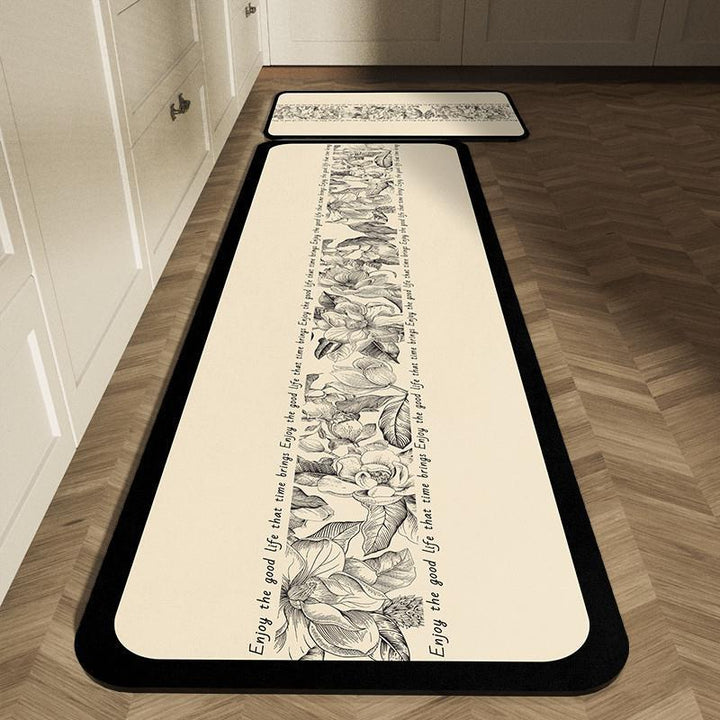 Geometric Patterned Kitchen Runner Mat