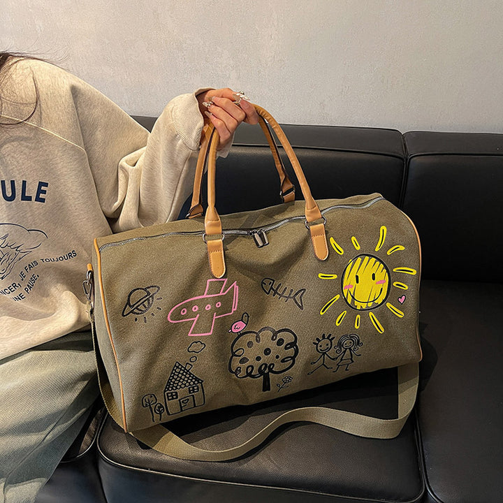 Artistic Doodle Travel Duffle Bag Bowlift