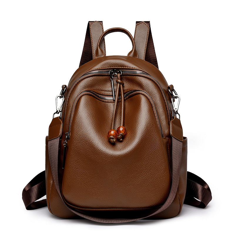 Premium Leather Travel Backpack Bowlift