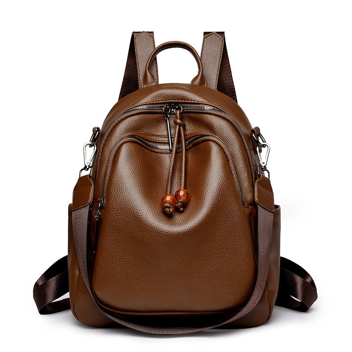 Premium Leather Travel Backpack Bowlift