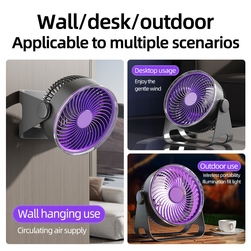 Unisex Versatile Desk and Wall Fan with Adjustable Speed Bowlift