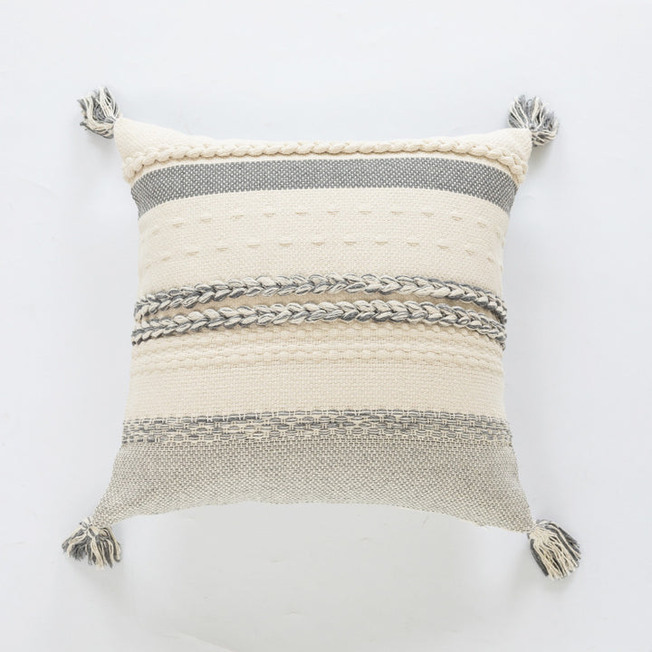Textured Woven Decorative Cushion