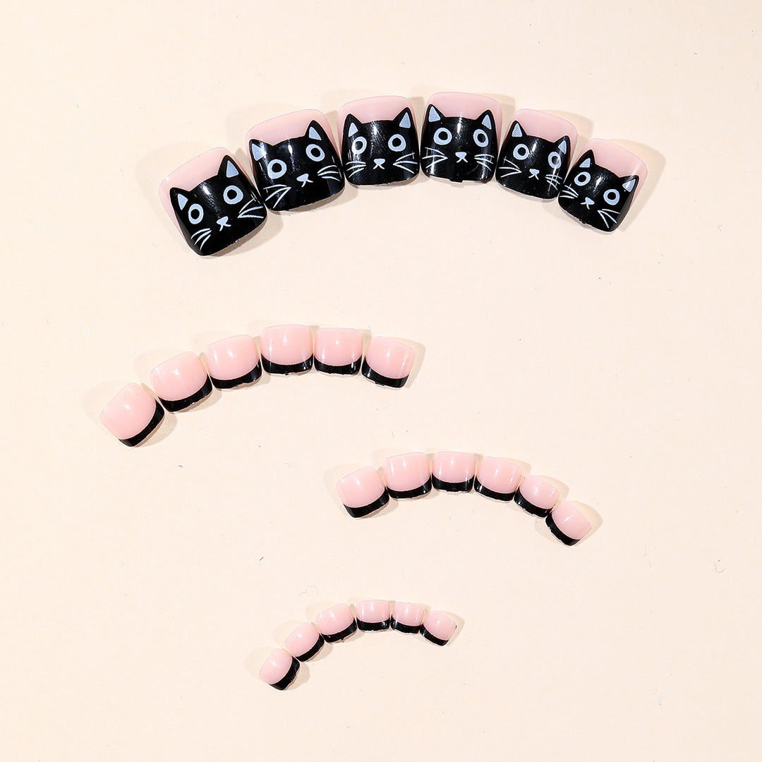 Playful Cat-Themed Nail Art Kit Bowlift