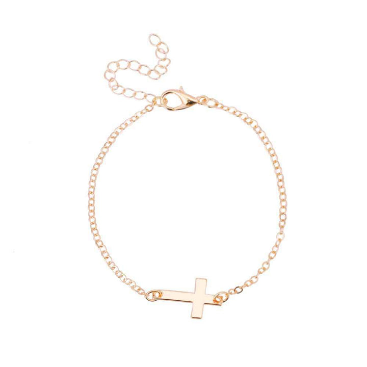 Minimalist Cross Bracelet Bowlift