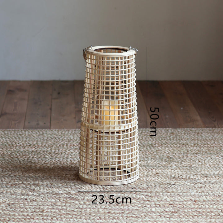 High-quality basket lamp in natural design Bowlift