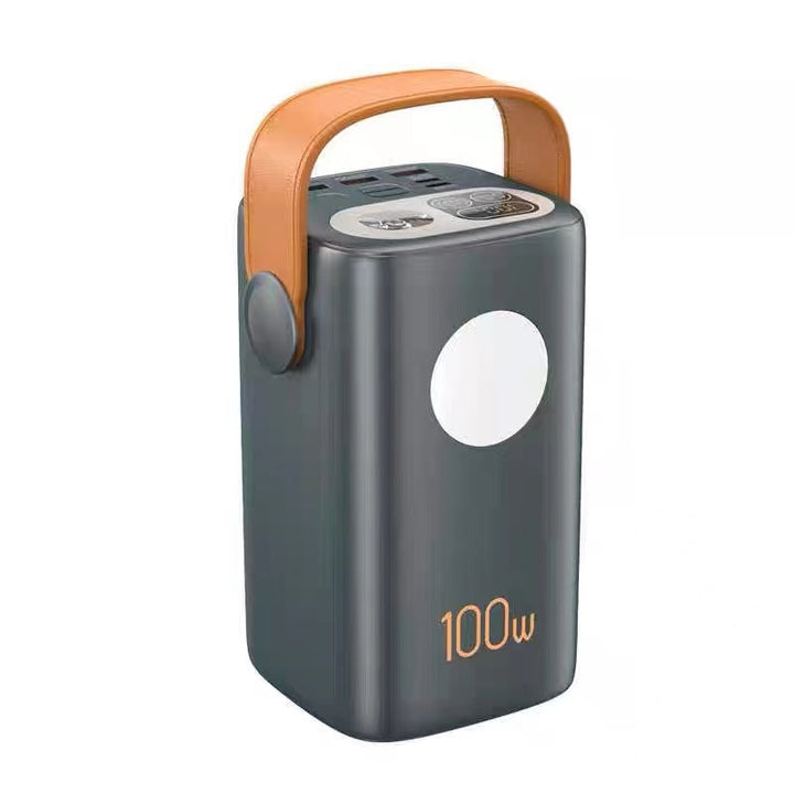 Portable power station with high power output and ergonomic carrying handle Bowlift