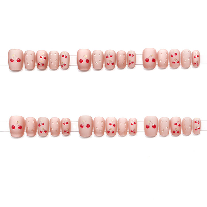 Cherry Blossom Themed Press-On Nail Art Bowlift