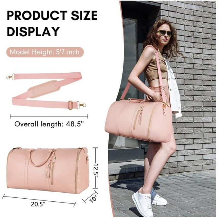 Stylish leisure travel bag with practical cosmetic pouch Bowlift