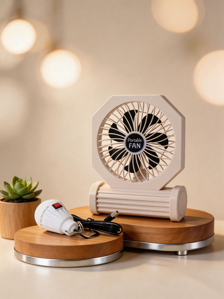 Women's Portable Table Fan with USB Connection Bowlift