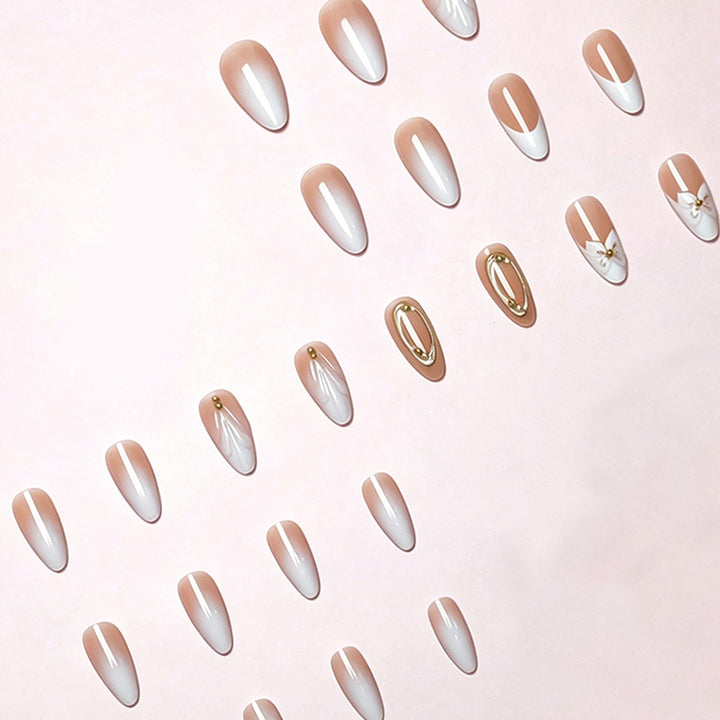 Floral Embellished Press-On Nail Extensions Bowlift