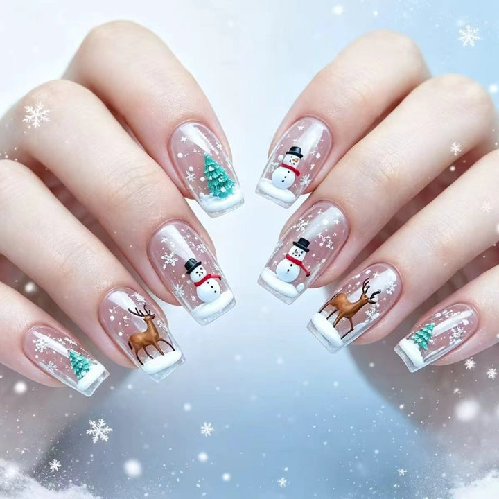Holiday-Themed 3D Nail Art Bowlift