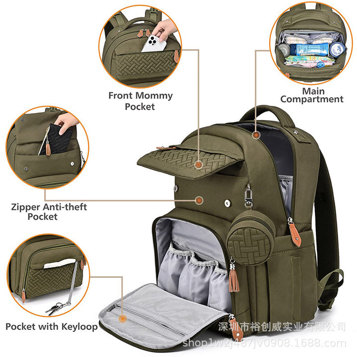 Stylish Multi-Function Diaper Backpack Bowlift