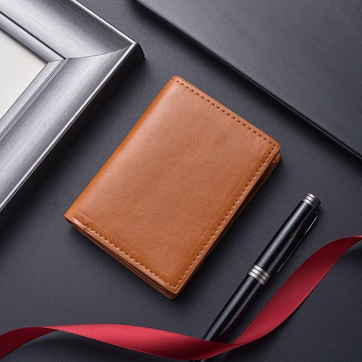 Premium Leather Business Card Holder Bowlift