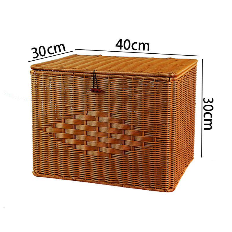 Women's Practical Storage Basket Made of Woven Material Bowlift