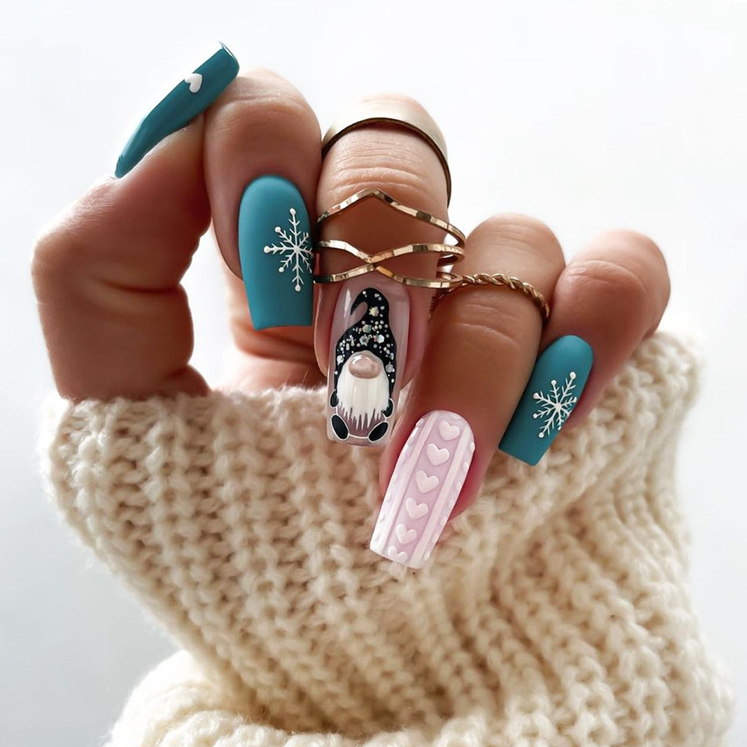 Seasonal Themed Press-On Nail Set Bowlift