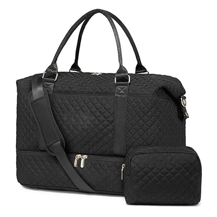Versatile Quilted Weekend Bag Bowlift