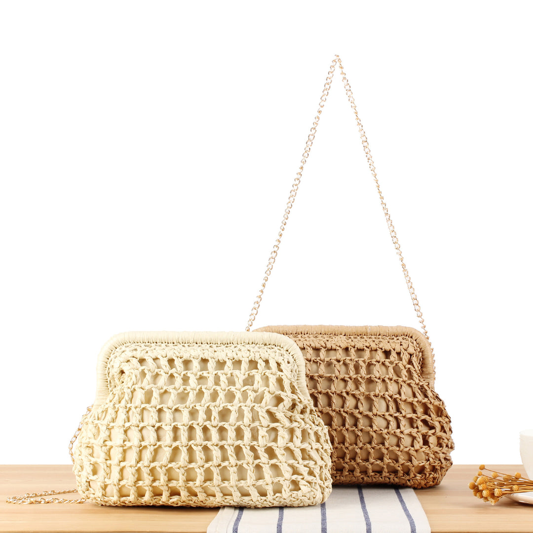 Handbag with Elegant Net Structure Bowlift
