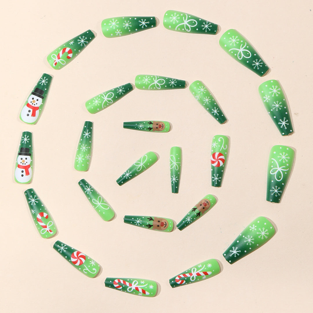 Holiday-Themed 3D Acrylic Nail Art Extensions Bowlift