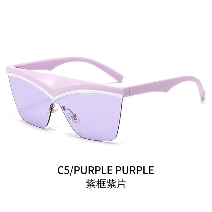 Ladies Designer Sunglasses with Asymmetrical Frame and High-Tech Lenses Bowlift