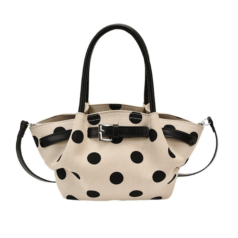 Polka Dot Structured Handbag Bowlift