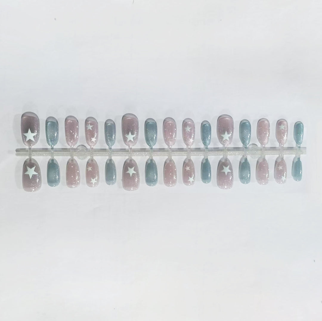 Celestial Star Nail Art Design Bowlift