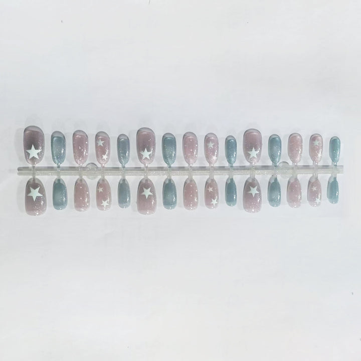 Celestial Star Nail Art Design Bowlift
