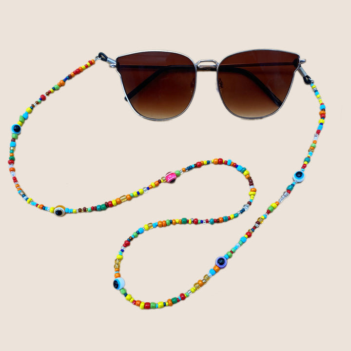 Colorful Beaded Eyewear Retainer Bowlift