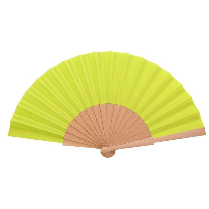 Ladies folding hand fan made of airy material with intricate folds Bowlift