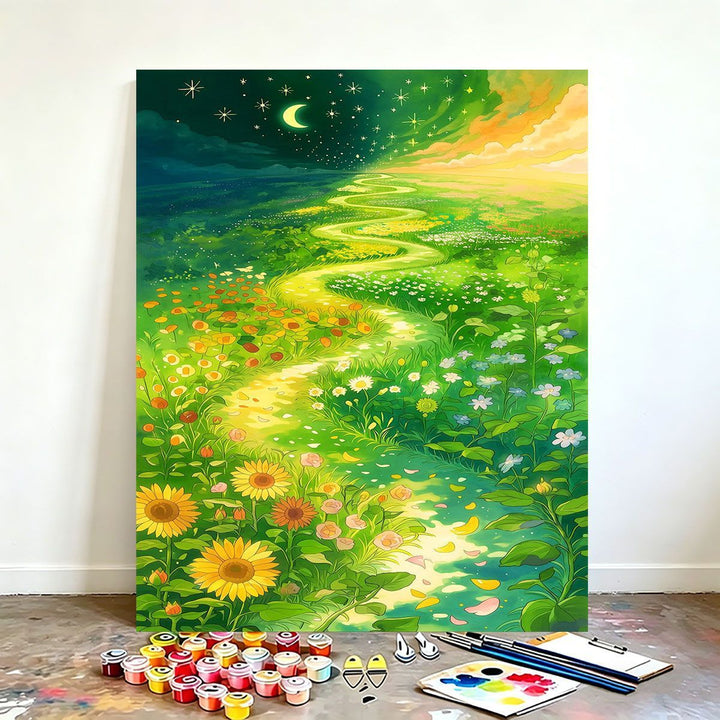 DIY Scenic Nature Paint by Numbers Art Kit Bowlift