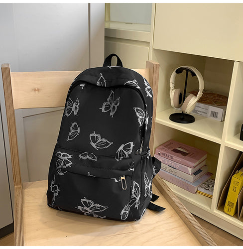 Stylish Butterfly Print Backpack