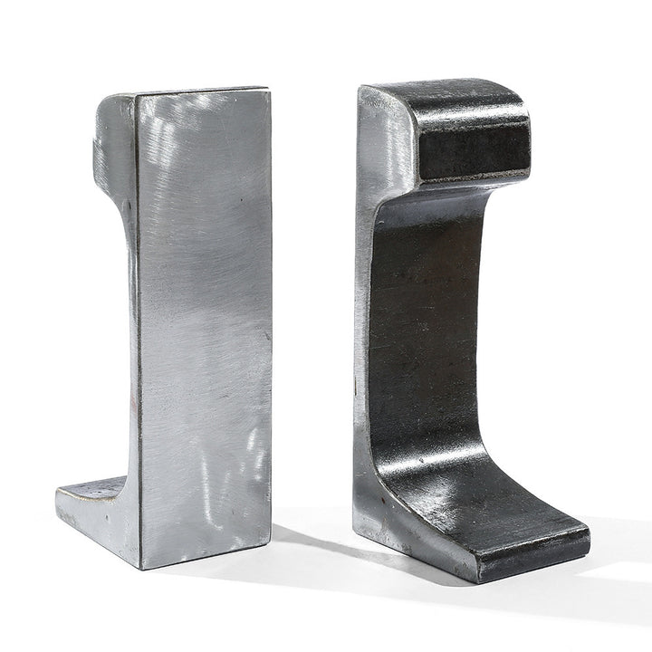 Modern Steel Bookends