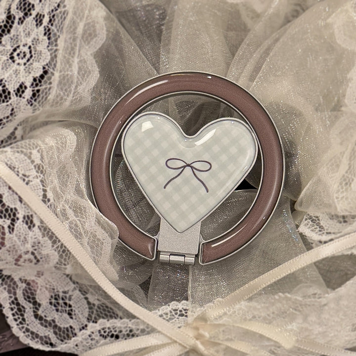 Heart-shaped hand mirror Bowlift