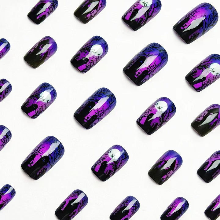 Artistic Halloween-Themed Nail Art Bowlift