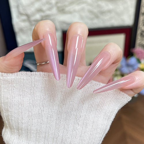 Premium Stiletto Press-On Nails with Glossy Finish Bowlift