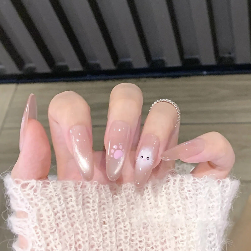 Decorative Character-Themed Press-On Nails with 3D Elements Bowlift