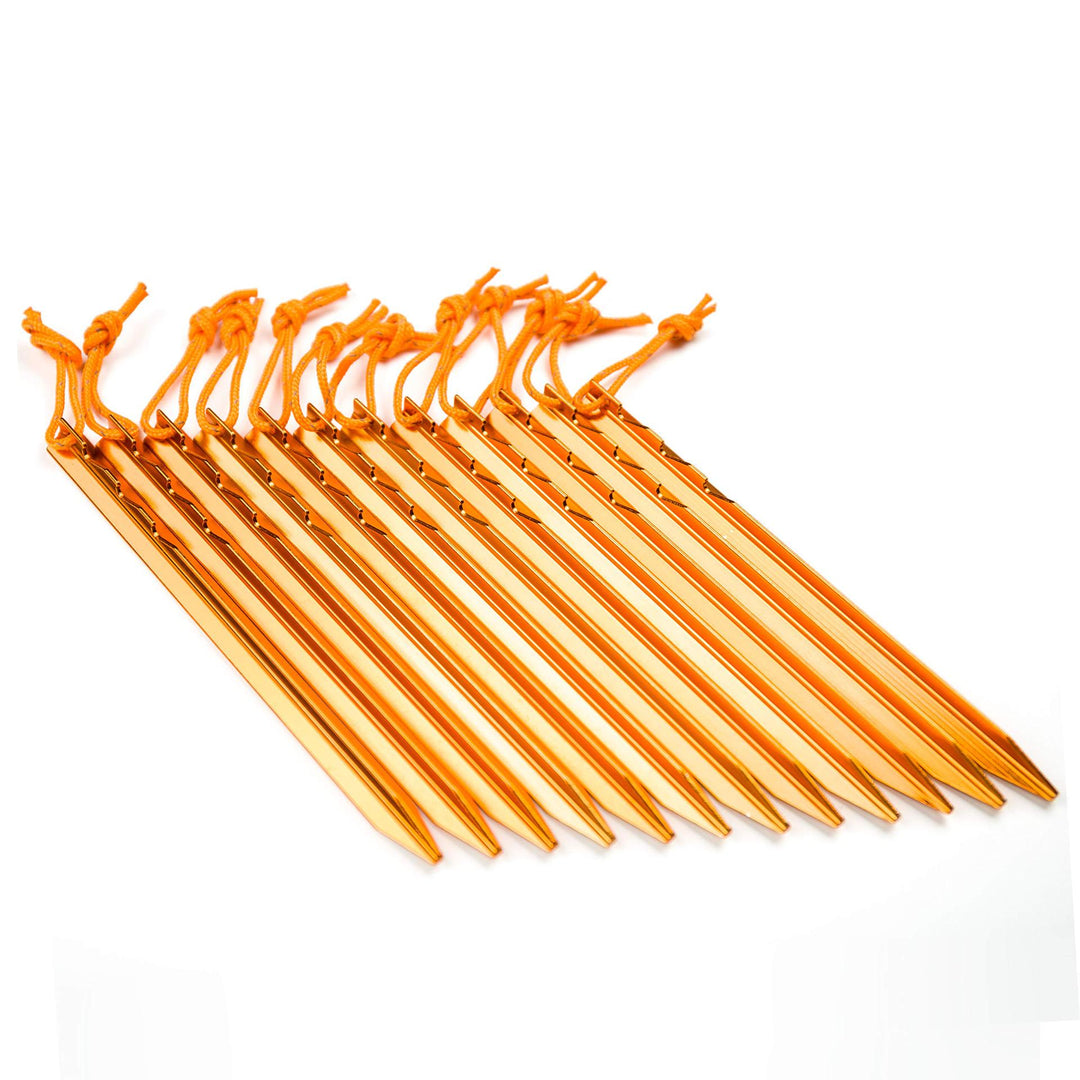 Unisex Aluminium Tent Pegs Set Bowlift