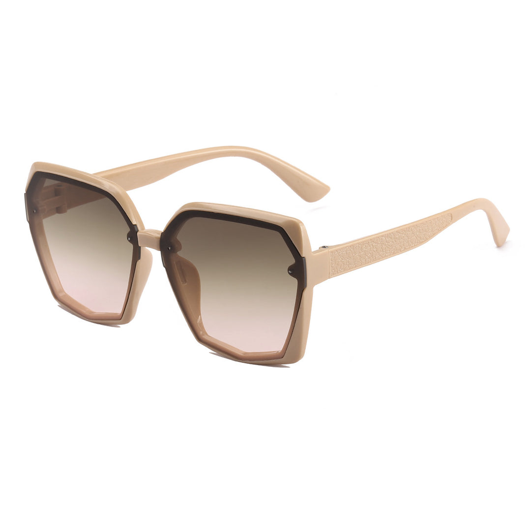 Women's fashionable sunglasses with eye-catching polygon frame Bowlift