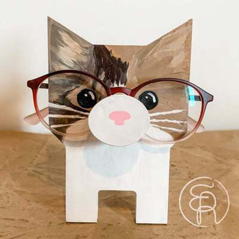 Cute wooden glasses case in animal shape | Bowlift
