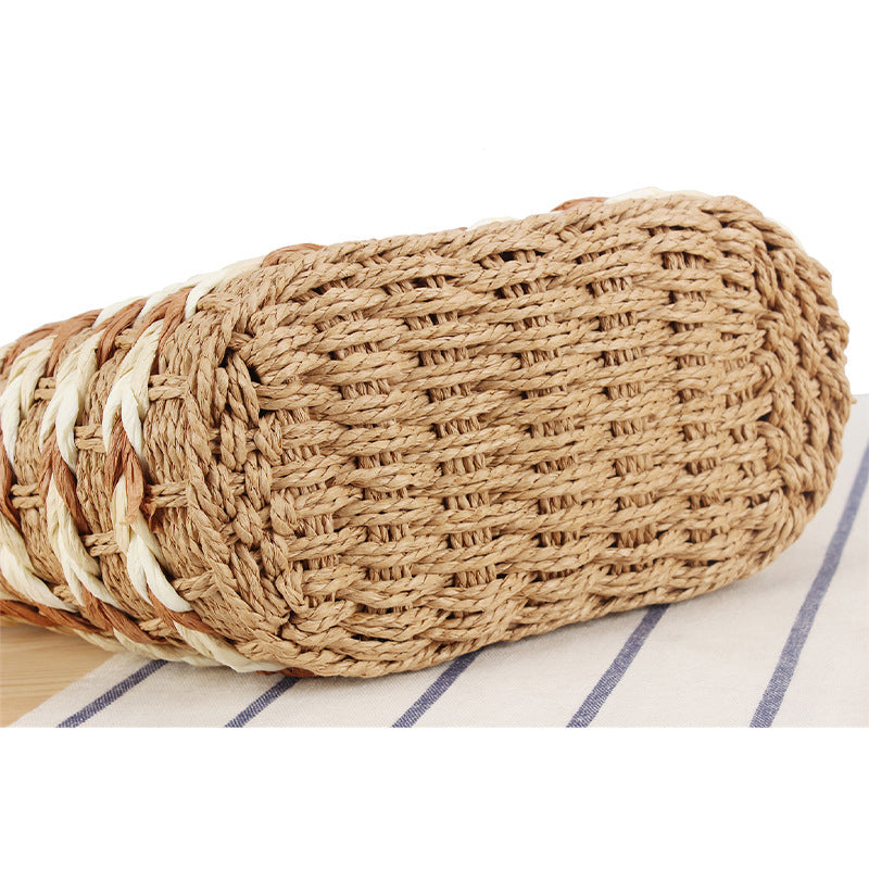Braided Designer Handbag with Removable Shoulder Strap Bowlift