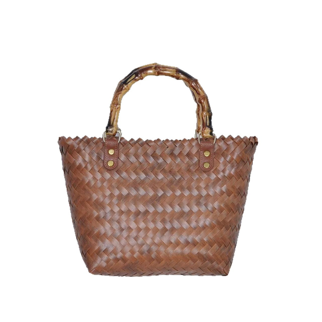 Braided tote bag with ergonomic handles Bowlift