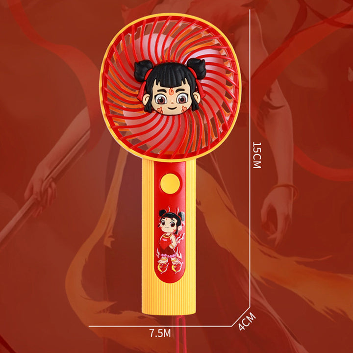 Women's portable handheld fan with cute cartoon design Bowlift