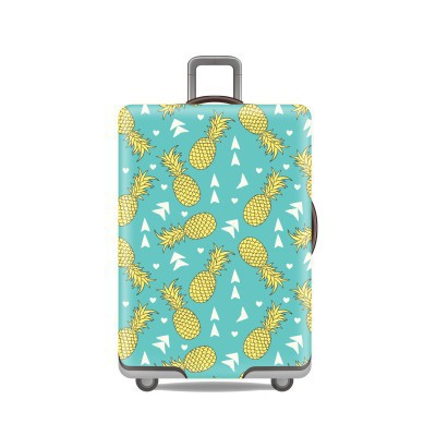 Tropical Leaf Print Hard Shell Luggage Bowlift